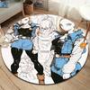 Son Goku Dywan Okrągły Dywanik do Salonu Sypialni Sofy Pokoju Zabaw Antypoślizgowa Mata Podłogowa