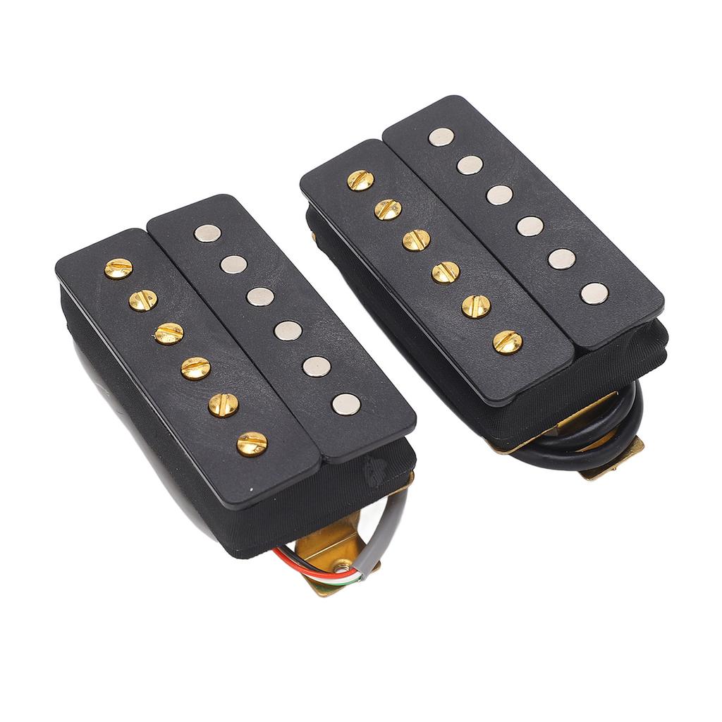 6 String Humbucking Pickup Double Coil Electric Guitar Bridge Pickup Set with Mounting Screws and Springs