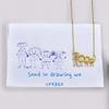 Custom Logo Picture Pendant Necklace For Women Girl Stainless Steel Birthday Gift Children's Drawing Photo Personalized Jewelry