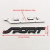 Car Accessories Sticker Styling Metal 3D Chrome Black Auto Car Trunk Racing Sport Logo Letters Emblem Badge Decals Sticker