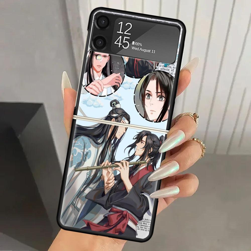 Anime Mo Dao Zu Shi Hard PC Phone Case For Samsung Galaxy Z Flip 7 6 5 4 3 Black ZFlip7 ZFlip6 Flip5 Flip4 Flip3 5G Print Cover