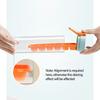Convenient Single Hand Use Ice Tray Soft PP Material Ice Maker For Fast Ice Removal Perfect For Kitchens And Picnics