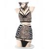 Cat Sexy Cosplay Erotic Extremely Erotic Cat Tiger Leopard Print Maid Clothes Training Temptation Lingerie Underwear Moe Moe Bodycon Baby Doll Costume