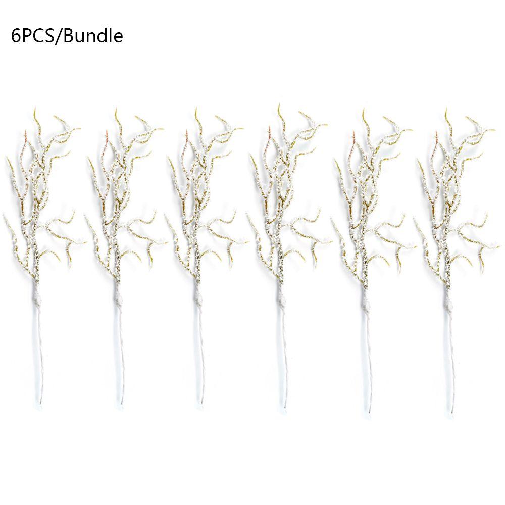 Decorations Wedding Ornament Artificial Plant Snow Pine Branch Simulation Flowers White Grass
