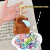 Capybara Plush Toy Keychain – Cute Stuffed Animal Backpack Clip