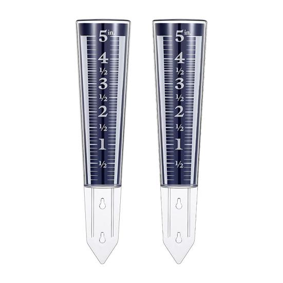 5-Inch Capacity Rain Gauge Easy to Read Rain Gauge Precipitation Monitor with Magnifying Scale And Numbers for Garden Yard Field Lawn