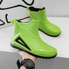 Men Rain Boots Durable Rubber Rain Shoes for Men Trend Outdoor Non-slip Waterproof Hiking Shoes Shaxi Slip on Fishing Shoes 2024