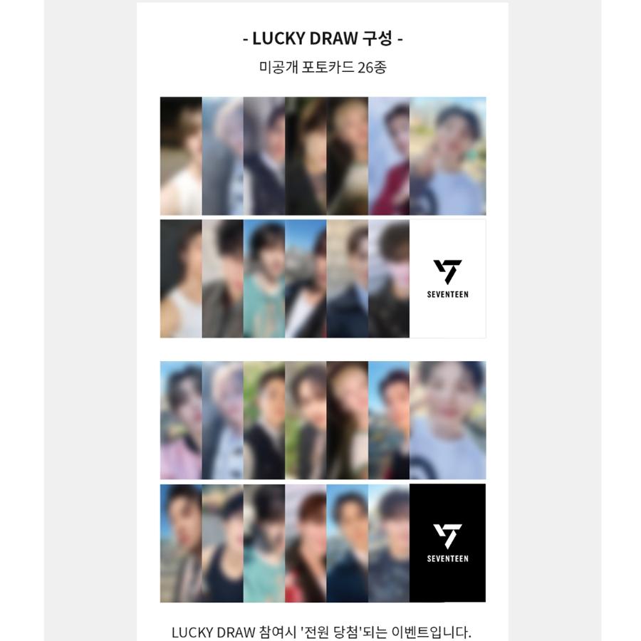 

Seventeen X 10-летие книжного центра Kyobo [СЕМНАДЦАТЬ НЕДЕЛЬ] (Лотерея) 1EA RANDOM