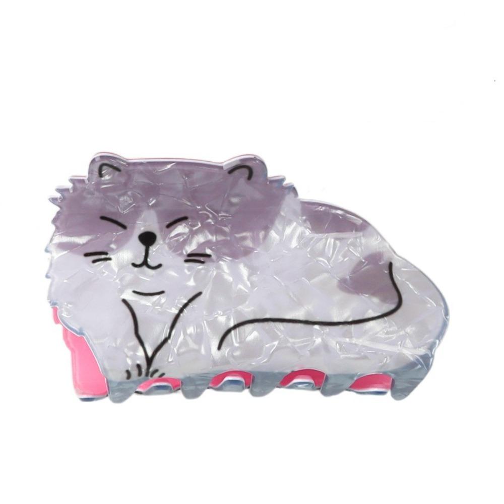 Korean Style Cat Hair Claw Dog Acrylic Animal Hair Clip Creative Animal Shark Clip  Female/Girls