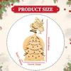 Wooden Christmas Tree Centerpiece Bookshelf Figure Table Kitchen Cabinet Holiday Collectible