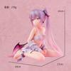 14cm Pink Eve Kneeling Cartoon Anime Girl Character Model Statue Boy Series Desktop Decoration Toy Gift