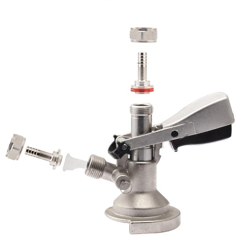 

SHGO-A/D/S Type Keg Coupler All-SS 8Mm Duotight Push-Fit Homebrewing Beer Accessory A
