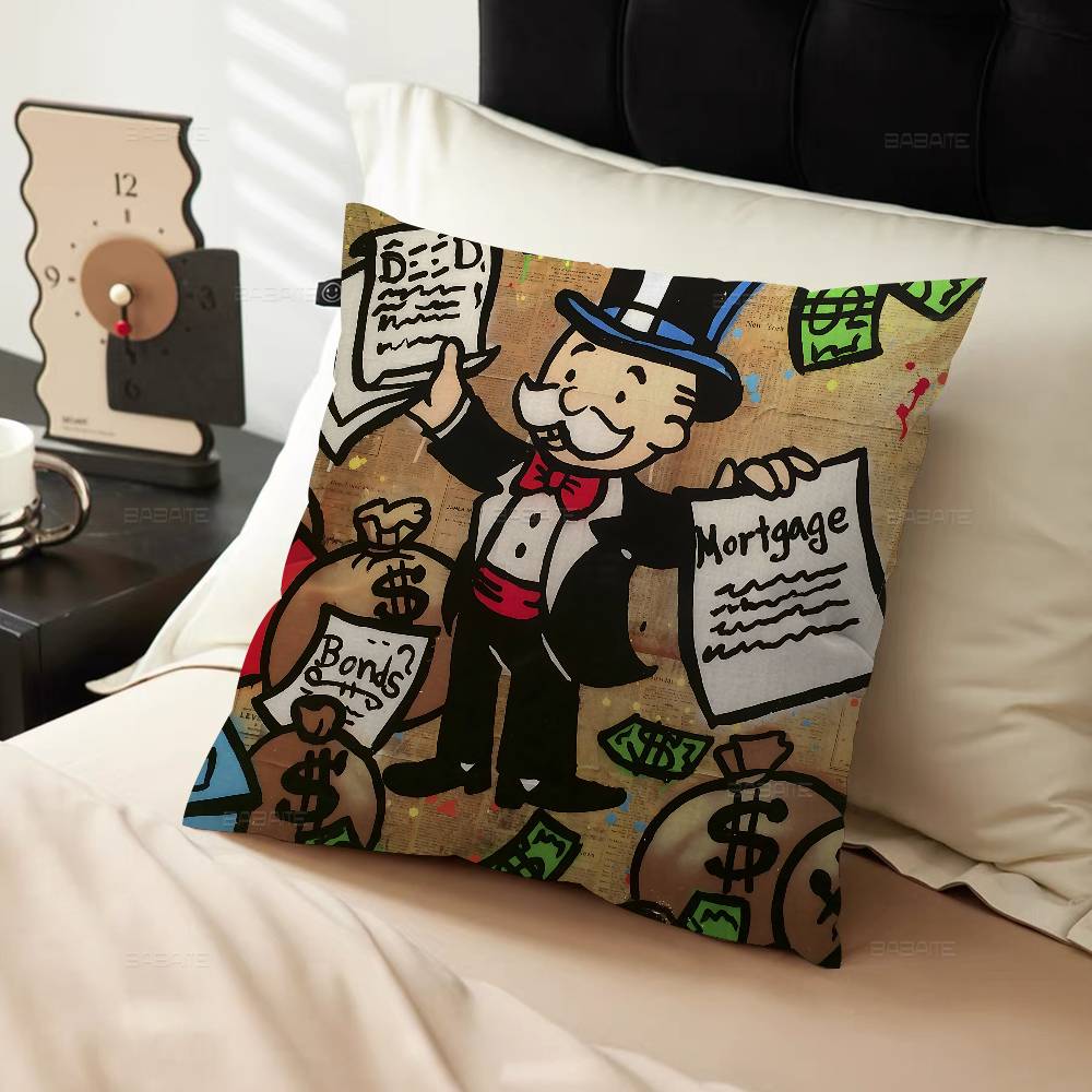 MMonopolyS MMillionaire Pillow Cover For Bedroom Room And Living Room Sofa Decorative Cushion Cover