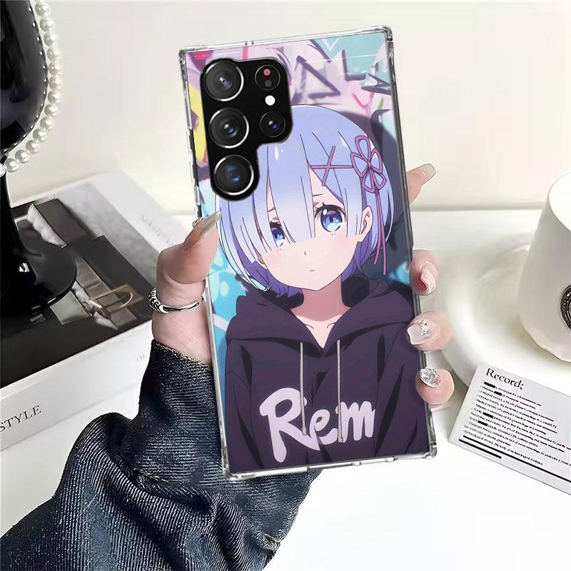 

R-Rem Re Zero Аниме Мягкий Чехол Для Телефона Для Samsung Galaxy S22 S23 S24 S25 Edge S26 Ultra S20 FE S21 Plus + Fundas Coque Galaxy S20 Samsung S24 Ultra