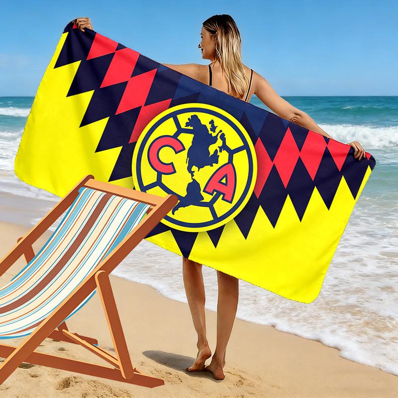 Club América Print Beach Towel, Large Soft Quick Dry Towel for Beach Camping Swimming