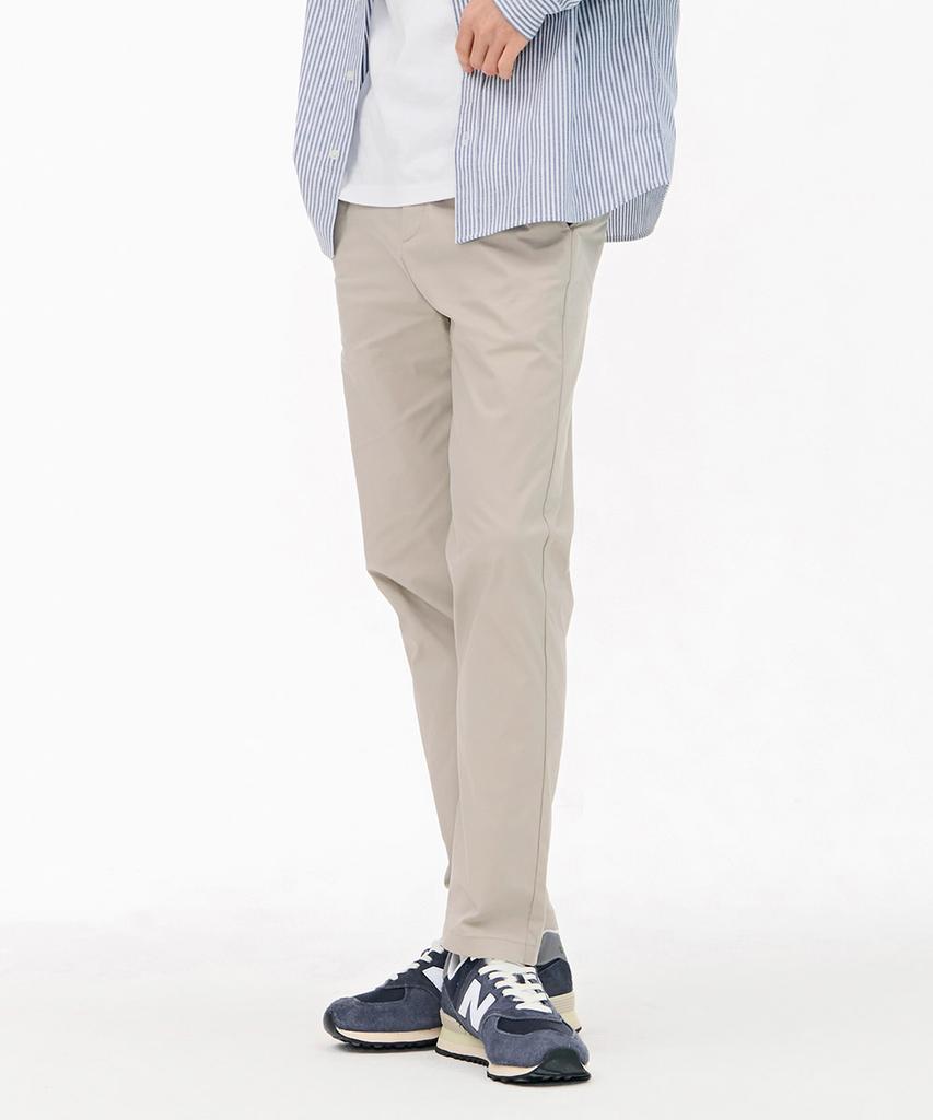 CHASECULT Men'S Tapered Side-Banding Chino Pants - Beige