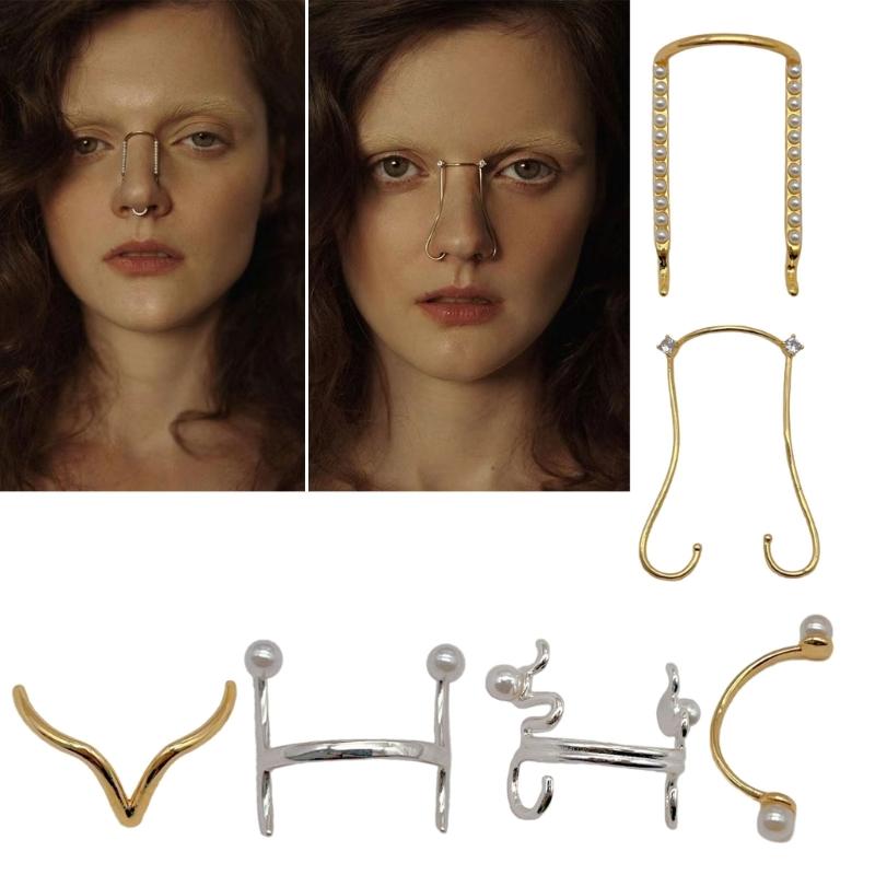 Kupfer-Nasenklammer Modernes Nasenformungs-Accessoire für Fotoaufnahmen und Auftritte