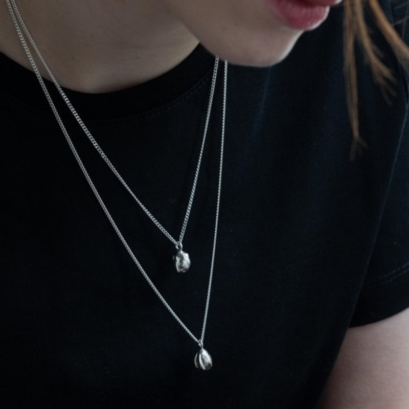 BEFORE MOONRISE [Silver 925] Pure Tulip Necklace SN202 - 2length