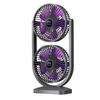USB Rechargeable Dual-Head Silent Desktop Fan for Home and Office