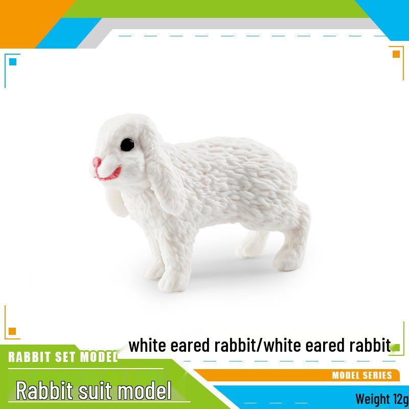 Children s Cognitive Wildlife Rabbit Model: Lop-Eared Dwarf Rabbit Ornament