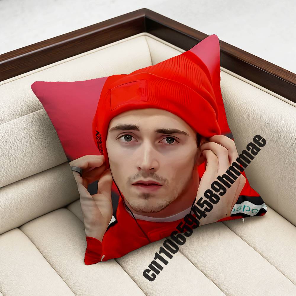 For CCharles Leclerc Throw Pillow Case Sham xcm xcm Square Car Pillowcase Pad Cushion Cover