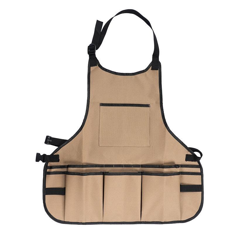 Multi-Pocket Garden Tool Storage Apron Large Capacity Wear-resistant Gardening Work Apron with Tool Pockets