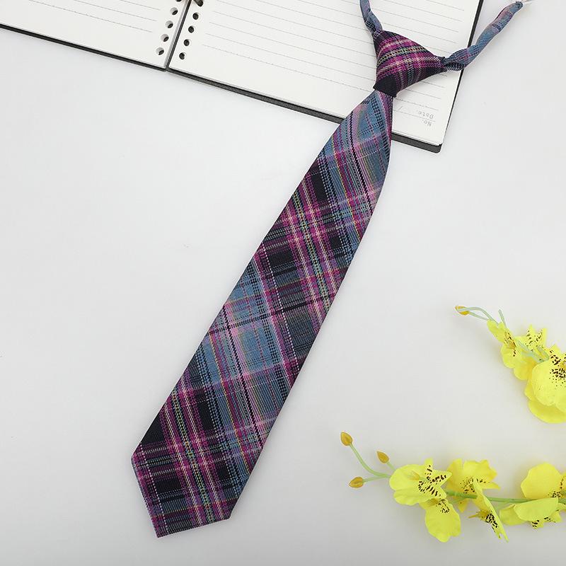 Japanese Plaid Black Bow Tie Collar Rope Women'S Necktie College Wind Streamer Jk Bow Shirt Ins Sailor Suit