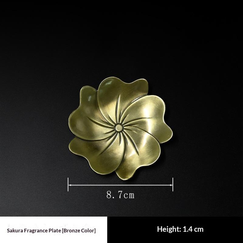 1Pcs Portable Incense Burner Multi Purpose Water Drop Shape Brass Incense Holder Home Office Teahouse Zen Ornament Supplies