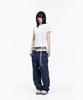 AAKAM Eyelet Corset Half Top (White)
