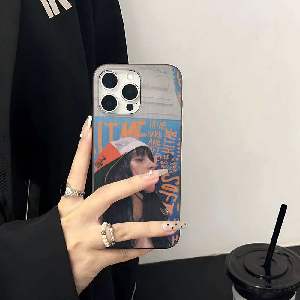 

Pop Singer B-Billie Phone Case For IPhone 17 16 15 14 Plus 11 12 13 Pro Max Shockproof Protection Soft Back Cover iPhone 15 plus