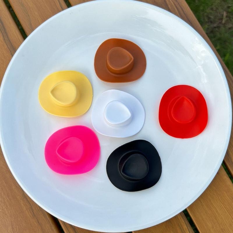 Water Play Duck Ornament with Black Cowboy Hat and Sunglasse Baby Pool Accessories Bathtub Companion For Toddlers