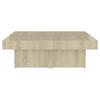  Coffee Table, Sonoma Oak, 90x90x28 Cm, Wood-based Material