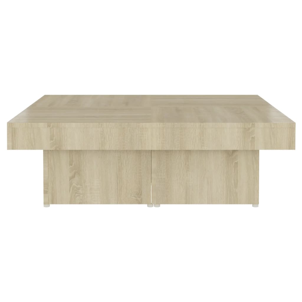  Coffee Table, Sonoma Oak, 90x90x28 Cm, Wood-based Material