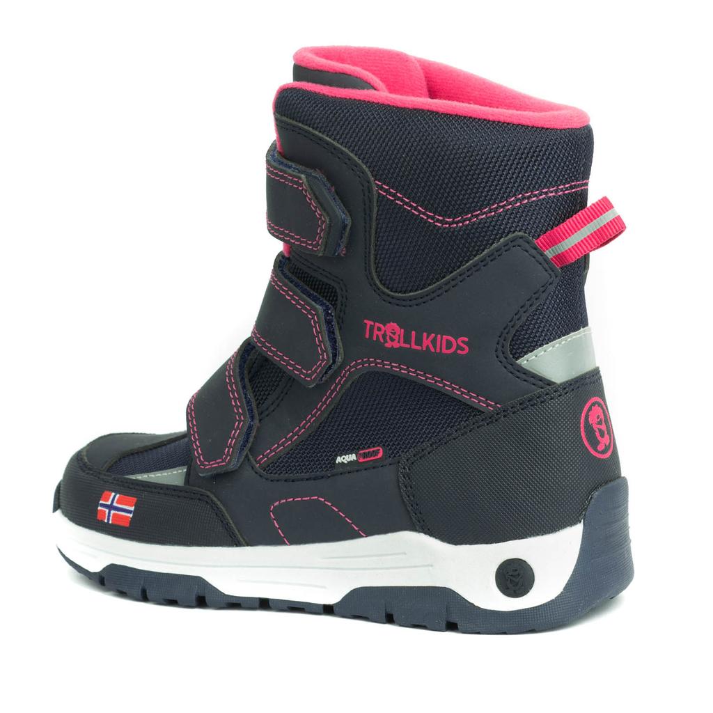 High Winter Boots for Children Trollkids Kids Lofoten Winter Boots Waterproof Grey (159-114)