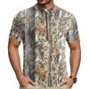 Men's Short Sleeve Cycling Jersey Half Zip Breathable Quick Dry Lightweight Round Neck Sports Shirt for Outdoor Riding