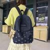 Star Print Backpack Junior High School Student Schoolbag