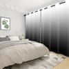 Set Of 2 Modern Ombre Solid Color Curtains Gradient Drapes Bedroom Living Room Thermal Insulated Window Treatments Curtain Darkening For Area Made