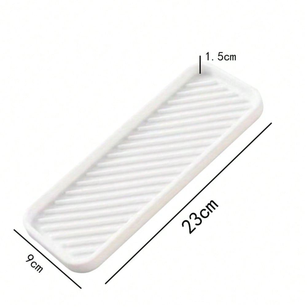 1pc Silicone Sink Splash Guard & Soap Holder - Multi-Functional Kitchen and Bathroom Accessory, Durable Plastic, Non-Toxic, Water-Resistant