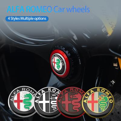 56mm Auto Wielnaafdop Velgkap Embleem Sticker Voor Mito Brera 147 Giulietta 159 156 Stelvio Sportiva Giulia