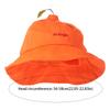 Quick-dry Orange Fisherman Hat Cool Embroidered Letter Sun Hat  Mountaineering