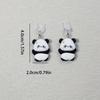 Adorable Panda Phone Charm: Cute Black And White Panda with Flower, Protects Your Phone from Dust