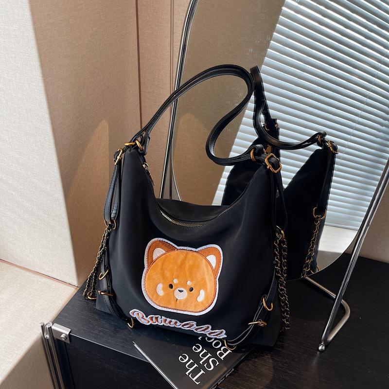 Commuter Tote Bag Women's Large-capacity New Casual Shoulder Messenger Bag Multi-functional Backpack