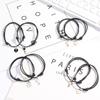 For Women String Couple Charm Rope Key Heart Lock Bangles Bracelets Fashion Accessories Jewelry