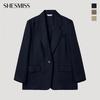 [shs Miss] Linen One Button Jacket Swwjkp21010