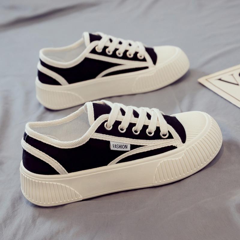 New Women Chunky Canvas Shoes Summer Versatile Girl Wedge Espadrille Shoes Female Casual Sneaker Flat Shoe  De Mujer