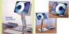 DAIAD Tablet Monitor Stand for iPad iPad and iPad Stepless Heat Stable Height Aluminum Silver Stand, Pro, Air, Mini, 360-Degree Rotation, Foldable,