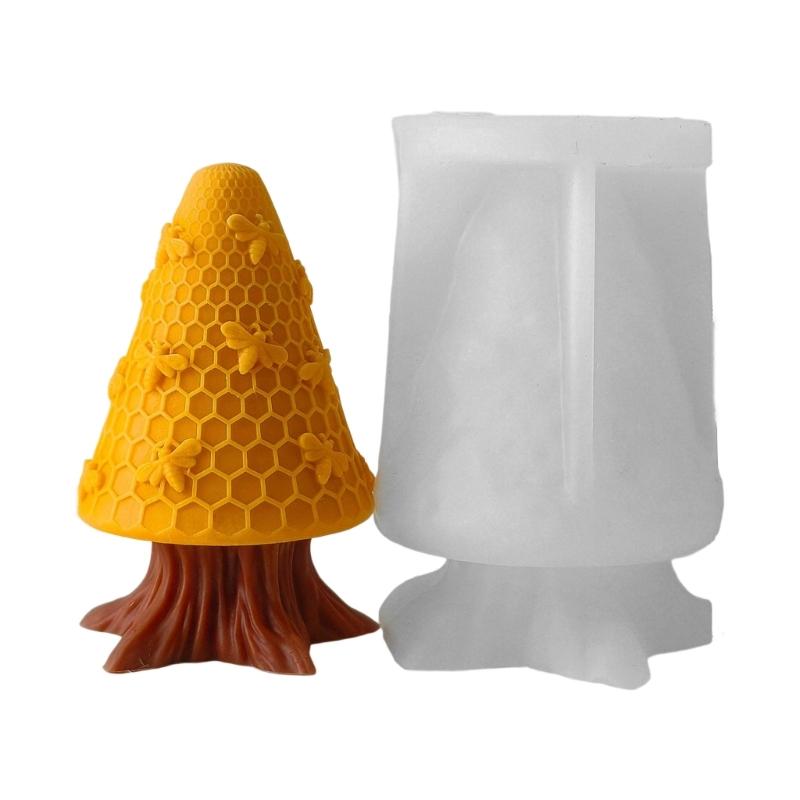 High Temperatures Resistant Silicone Candle Mould for Honeycombs Candle and Soap Making With Realistic Texture