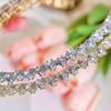 CMM Acessórios de amor exclusivos de alta qualidade Colarinho ajustável aberto Joias da moda Corrente de clavícula de zircônia cúbica Bijoux feminino
