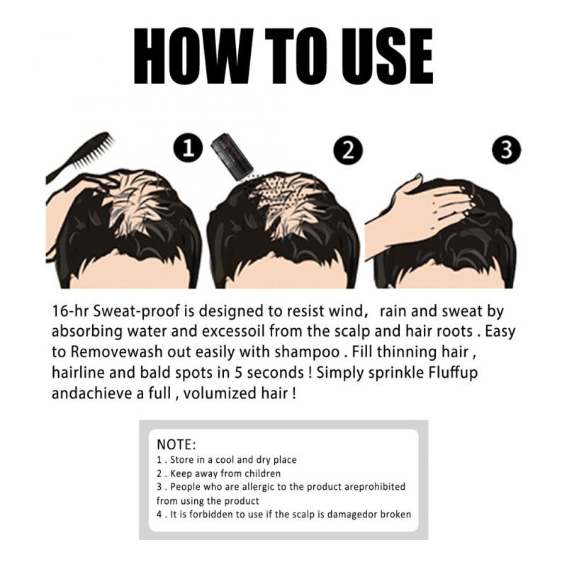 EELHOE Dense Hair Fiber Powder Hair Increase, Hair Volume Fiber Thickness, Hair Powder and Plant Fiber Powder