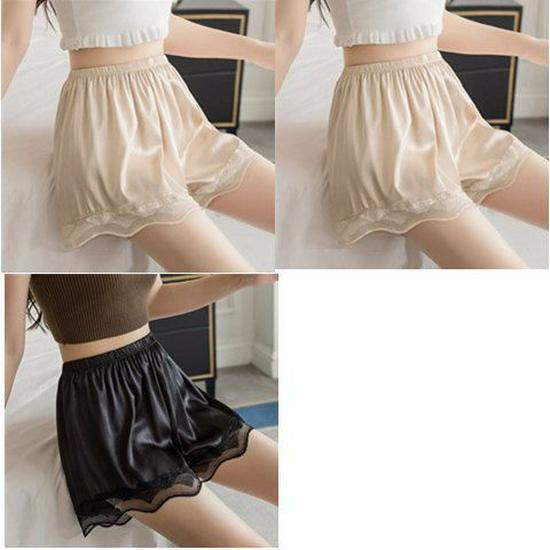 Ice Silk Women's Mid-Waist Loose Safety Shorts - Lightweight Summer Base Layer